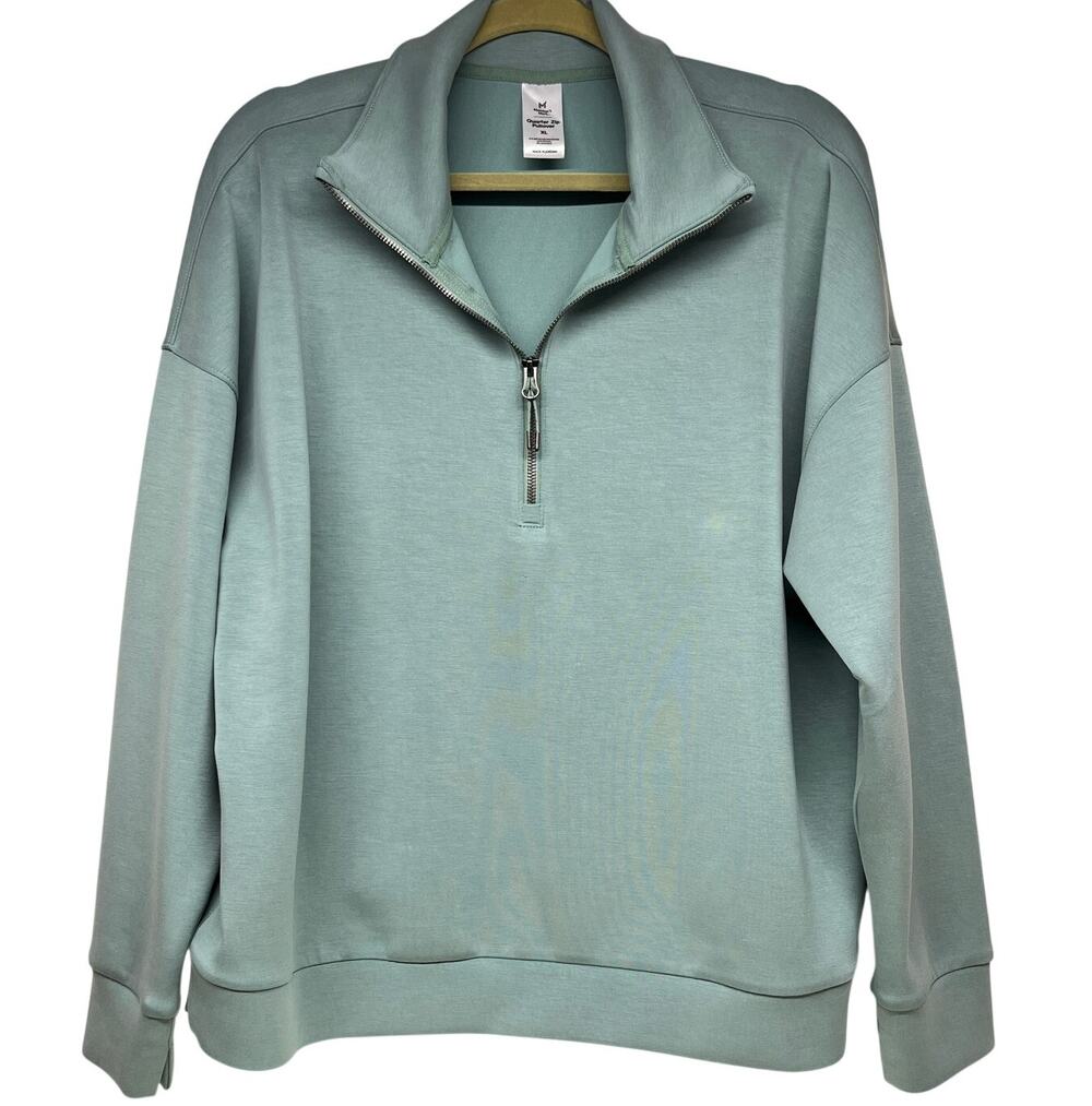 Member's Mark Ladies Quarter Zip Green Pullover Size XL